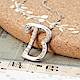 米蘭精品 925純銀項鍊-時尚簡約B英文字母 product thumbnail 1