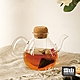 日本霜山 軟木塞高透耐熱玻璃茶壺-450ml product thumbnail 1