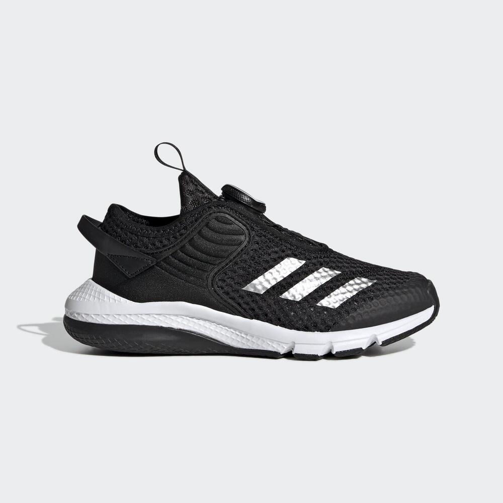 Adidas ActiveFlex Boa K [GZ3358] 中大童 慢跑鞋 運動 訓練 舒適 緩震 愛迪達 黑 銀