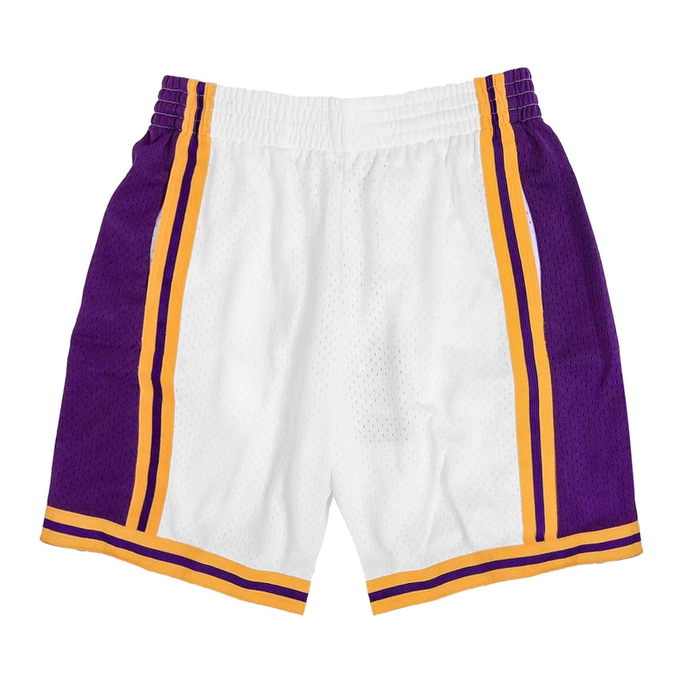 Mitchell Ness 球褲 Los Angeles Lakers 84-85 湖人 白紫金 MNRLSH08B