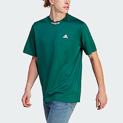 Adidas BL Mesh T Q3 [IJ6462] 男 短袖 上衣 T恤 運動 休閒 日常 舒適 穿搭 愛迪達 綠