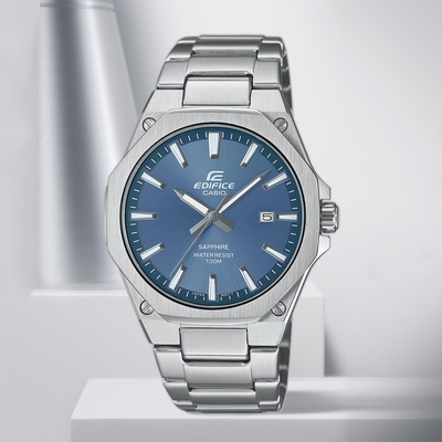 CASIO 卡西歐 EDIFICE 輕薄系列八角手錶 送禮首選 EFR-S108D-2A