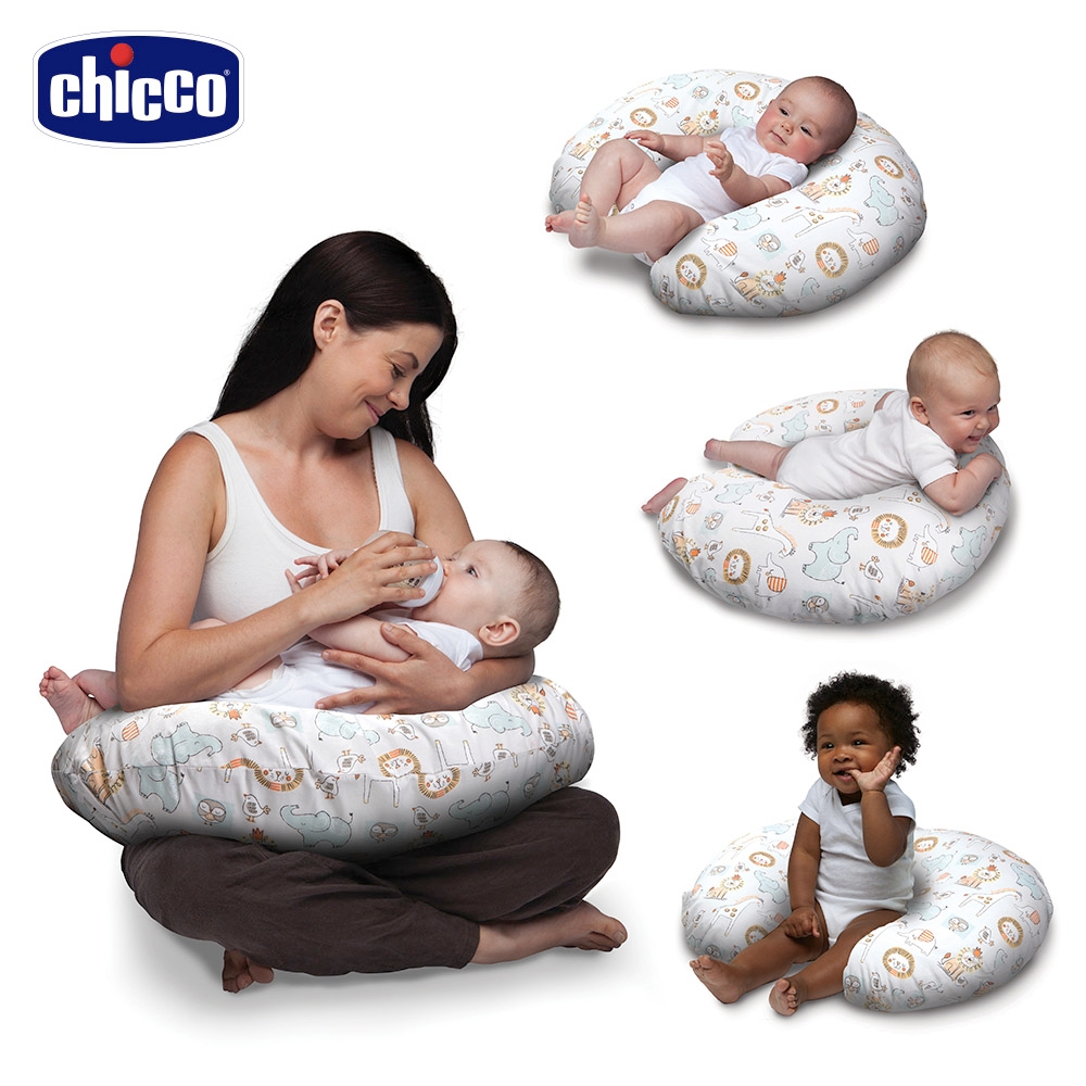 chicco-Boppy純棉多功能授乳枕-俏皮馬戲團