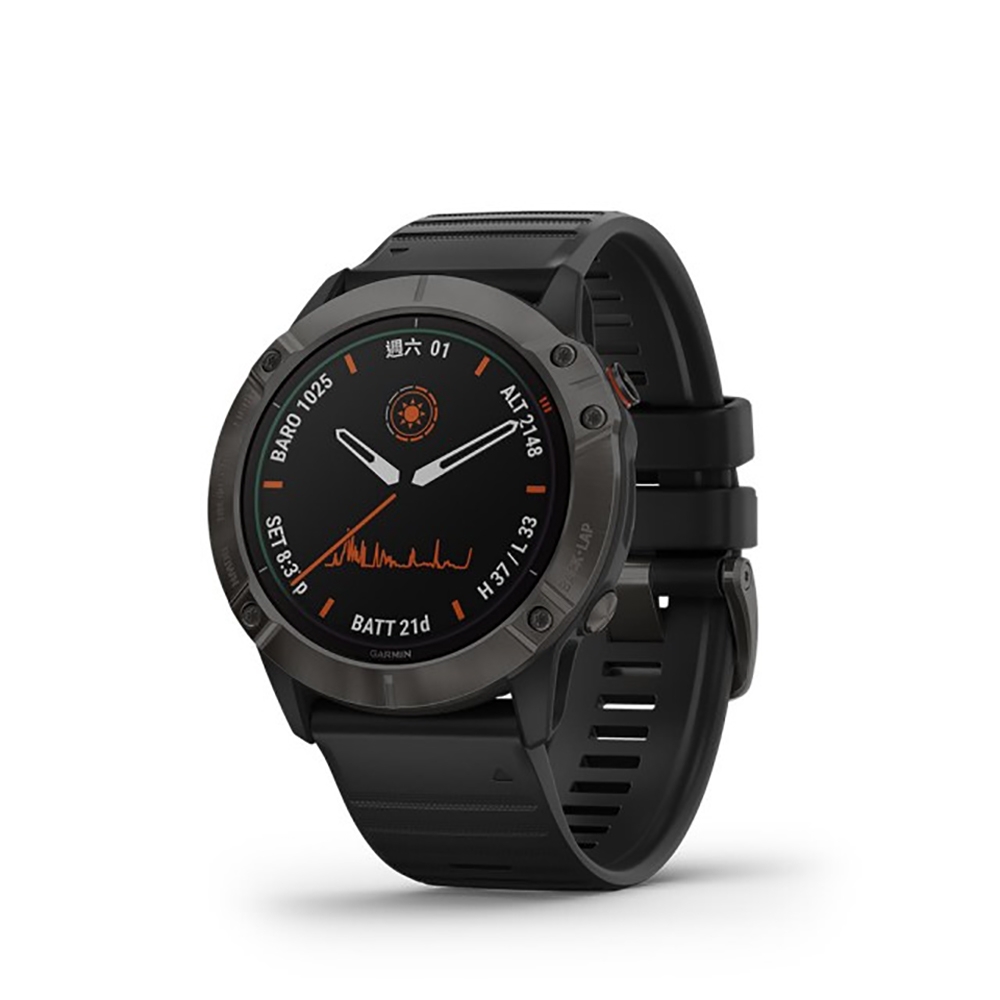 GARMIN Fenix 6X Pro Solar(太陽能) 進階複合式運動GPS腕錶 血氧監測