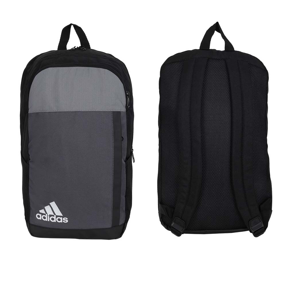 ADIDAS 大型後背包-雙肩包 肩背包 旅行包 18.5L 愛迪達 IK6890 灰黑白