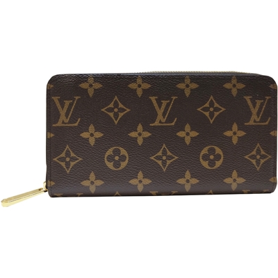 【Louis Vuitton 路易威登】M42616 經典Monogram花紋ㄇ字拉鍊長夾(棕色)