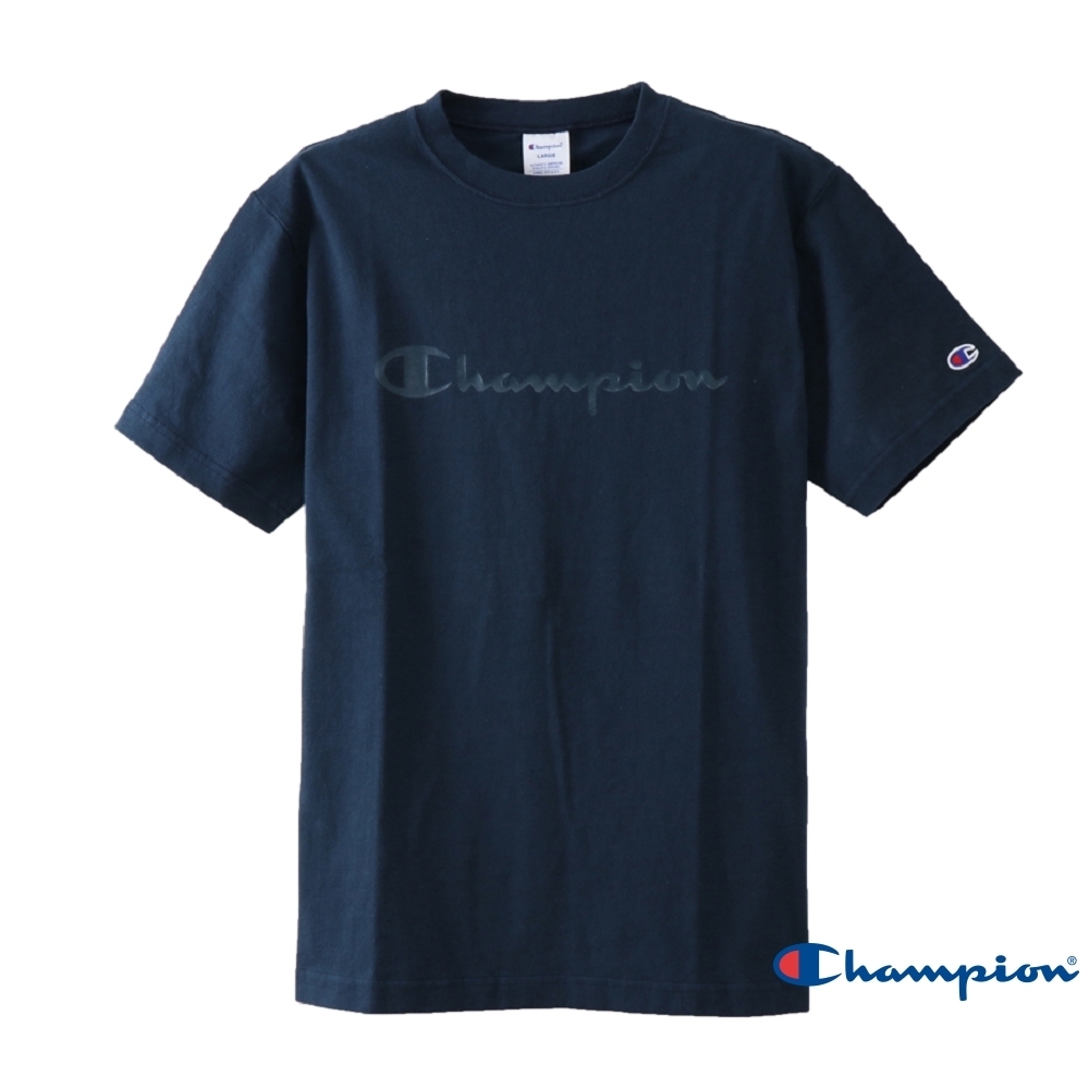 Champion Basic Logo短Tee 深藍色