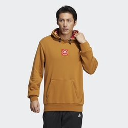 ADIDAS CNY GFX HOOD 男連帽上衣-黃-HI3285