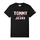 Tommy Hilfiger 熱銷印刷文字Logo圖案短袖T恤-黑色 product thumbnail 1