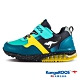 KangaROOS 美國袋鼠鞋 童鞋 SHIELD WR 防潑水機能運動鞋/跑鞋/休閒鞋(藍綠/黃-KK11336) product thumbnail 1