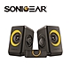 【SonicGear】quatro2強效低頻振膜 多媒體音箱_黑橘OR product thumbnail 1