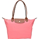 LONGCHAMP Le pliage 原創系列 長提把摺疊水餃包(M/粉桃色) product thumbnail 1