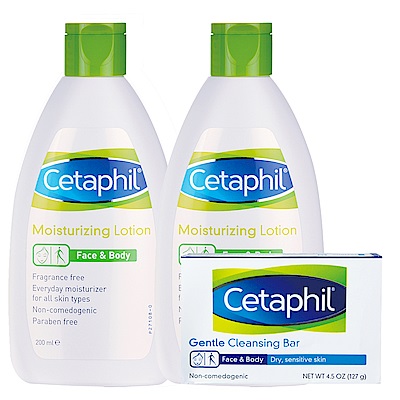 Cetaphil舒特膚 長效潤膚乳200ml(2入加贈組)