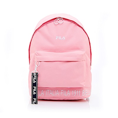 FILA 潮流LOGO織帶後背包-粉 BPT-1403-PK