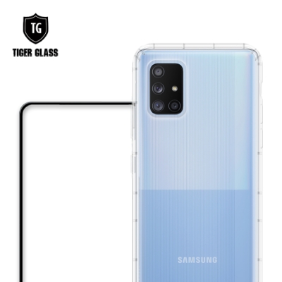 T.G Samsung Galaxy A71 5G 手機保護超值2件組(透明空壓殼+鋼化膜)