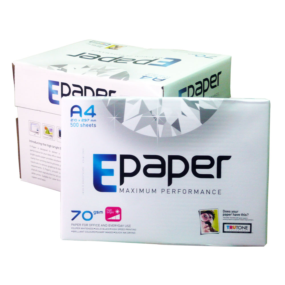 E-paper A4高白影印紙 70G (10包)