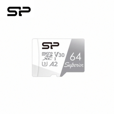 SP廣穎 MicroSD U3 A2 V30 64G記憶卡(含轉卡)