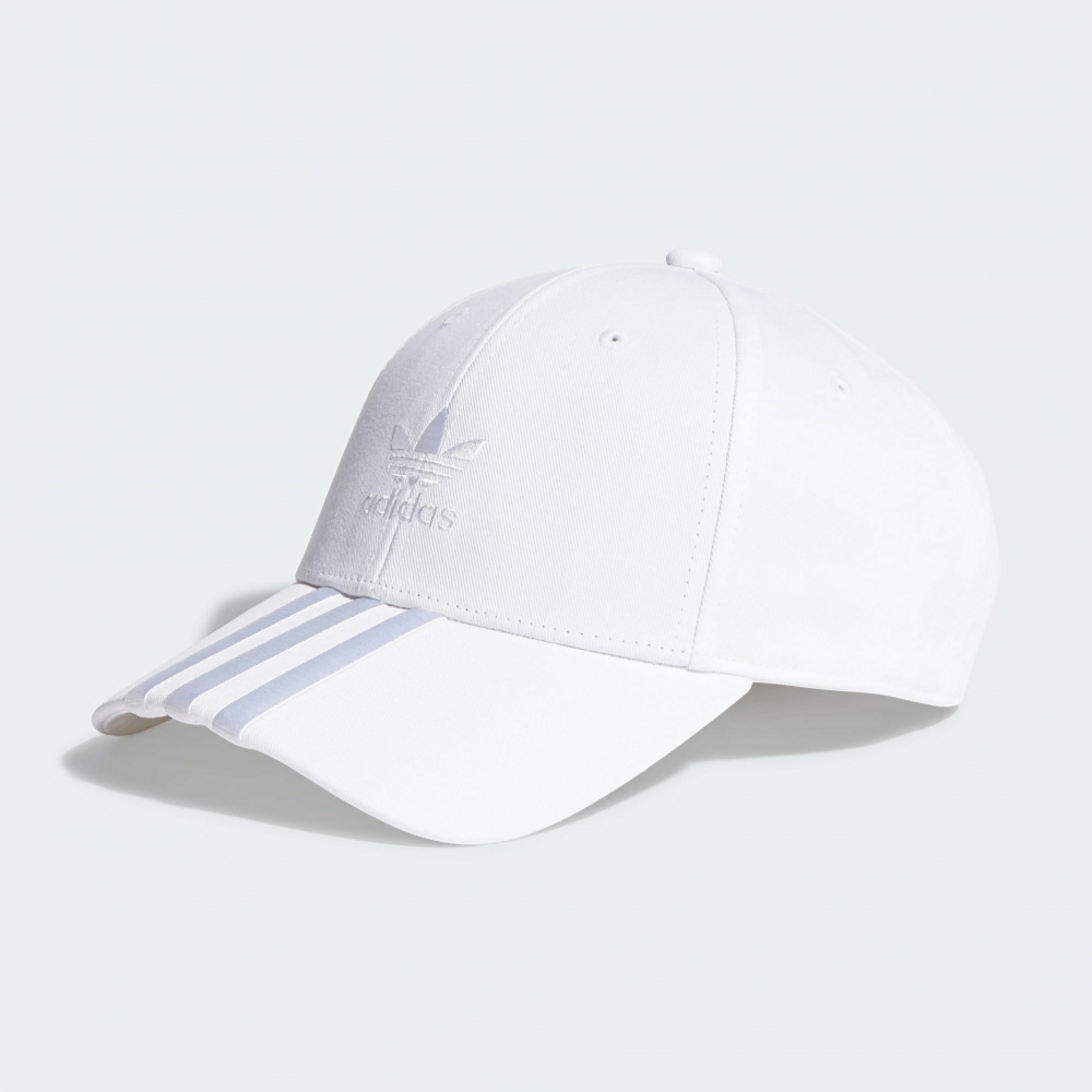 adidas 帽子 棒球帽 運動帽 遮陽帽 三葉草 CAP 白 IL4851