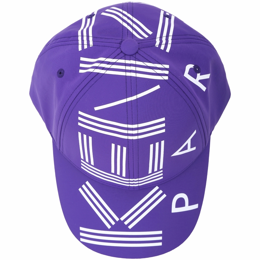 KENZO 品牌幾何LOGO尼龍棒球帽(紫色)