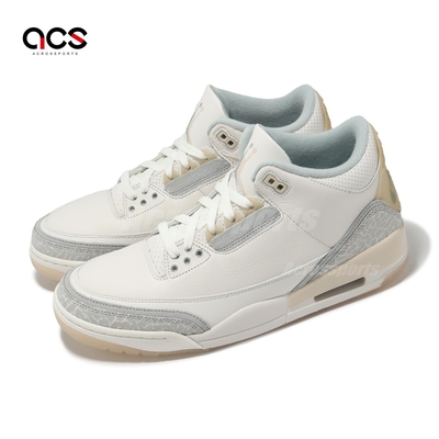 Nike Air Jordan 3 Retro Craft Ivory 男鞋 米白 爆裂紋 3代 休閒鞋 FJ9479-100