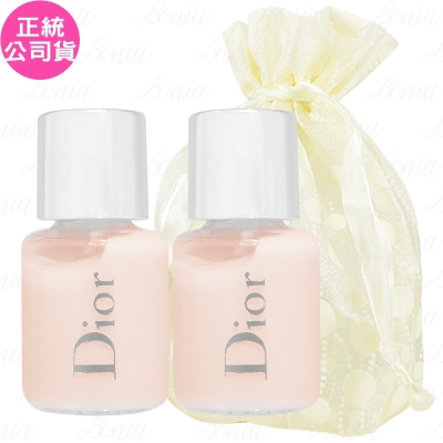 Dior 迪奧 專業後台潤澤妝前乳(#001)(5ml)*2旅行袋組(公司貨)