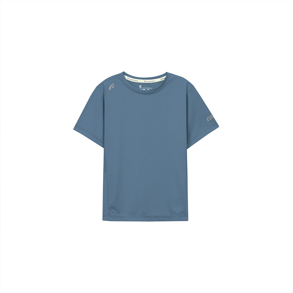 GIORDANO  童裝涼感經編短袖上衣 G-MOTION系列 - 99 仿段彩冠冕藍