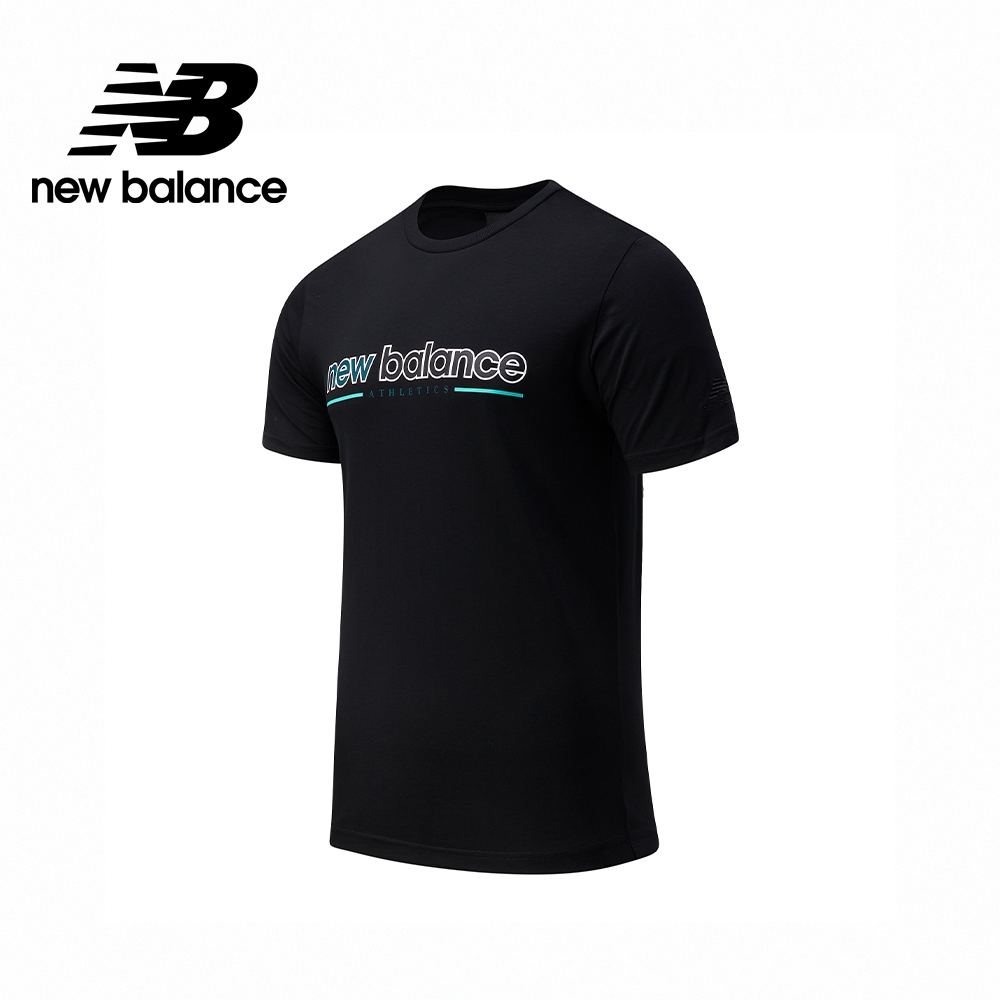 [New Balance]NB短袖上衣_男性_黑色_AMT13500BK