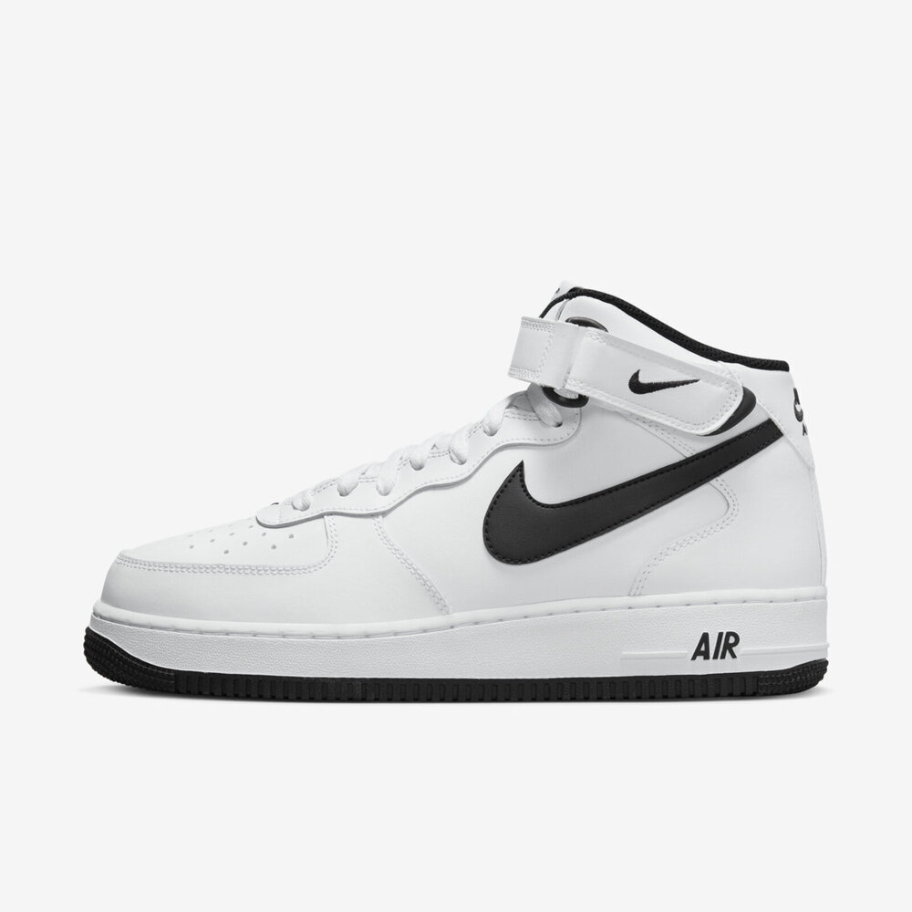 Nike Air Force 1 Mid '07 [DV0806-101] 男 休閒鞋 運動 中筒 魔鬼氈 AF1 白黑