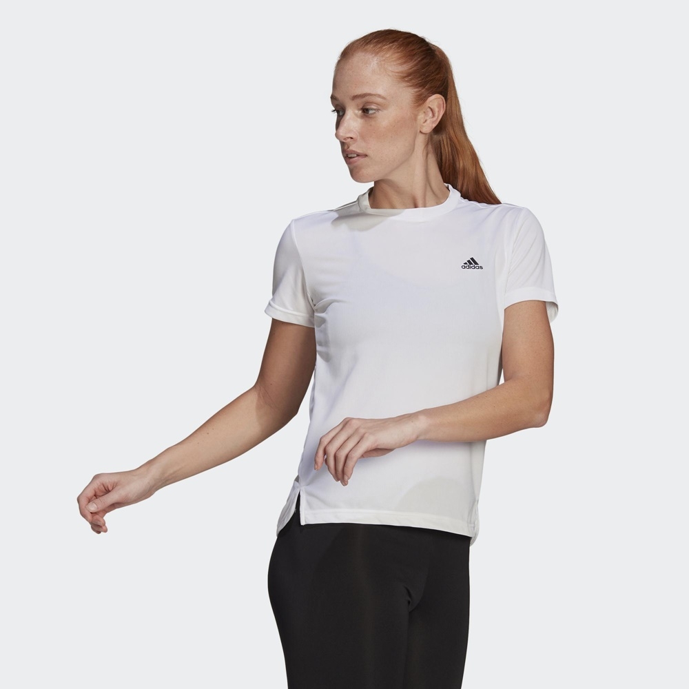 Adidas AEROREADY女短袖上衣-白-GL3812 | adidas | Yahoo奇摩購物中心