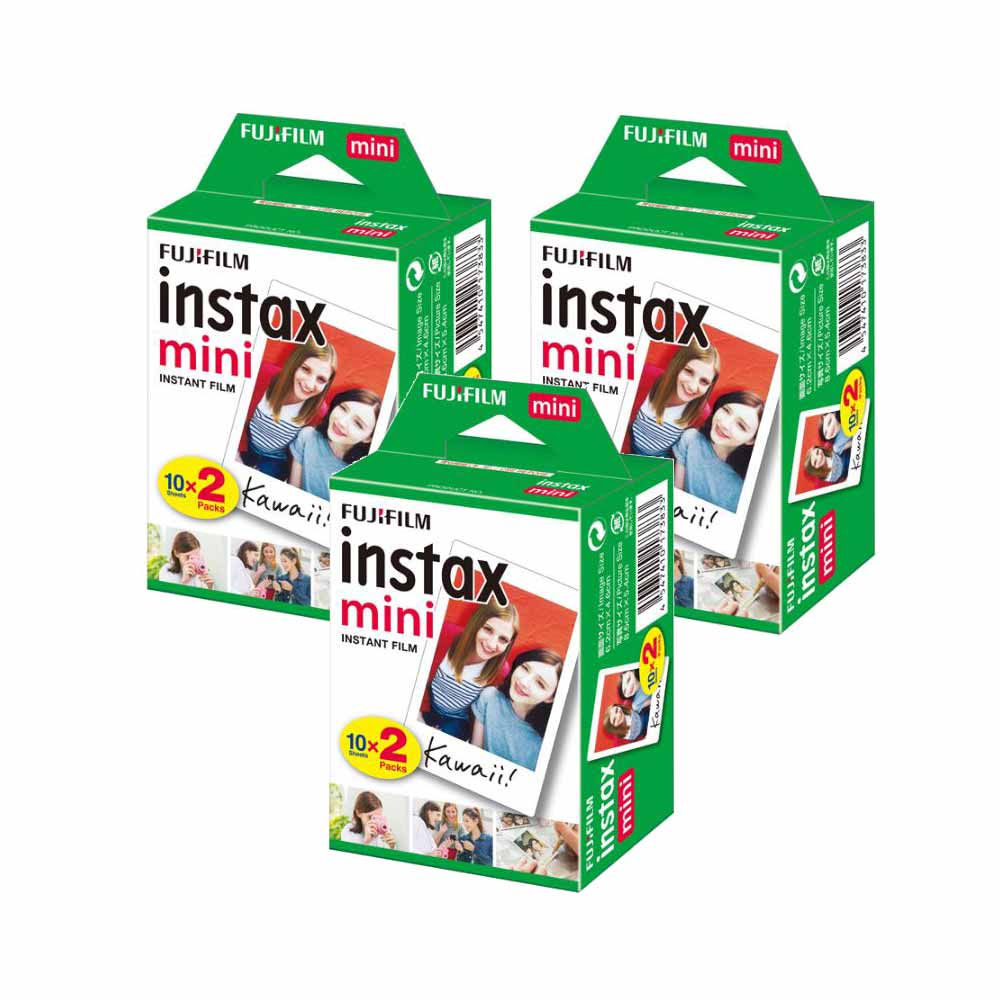 富士 instax mini 空白底片 3盒 (6入共60張)