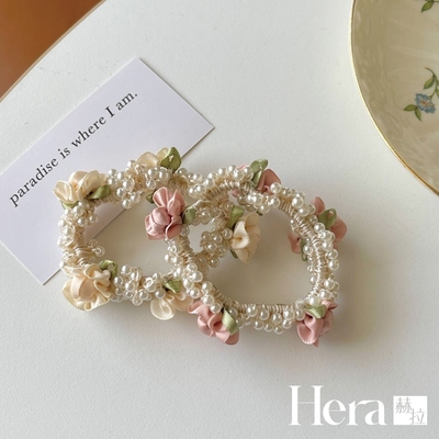 【Hera 赫拉】超仙珍珠花朵髮圈 H111061507