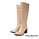 Tino Bellini 義大利進口尖頭馬靴FWXT005-3(米色) product thumbnail 1