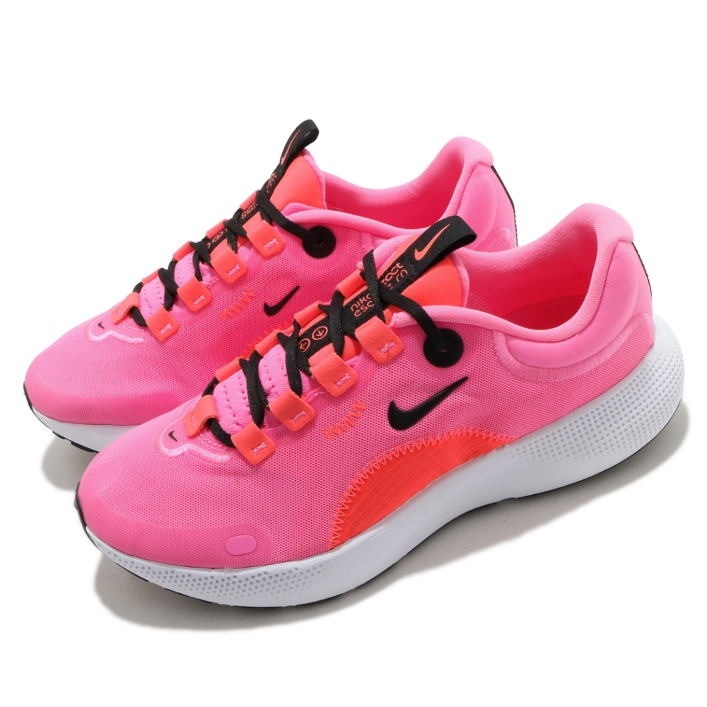 Nike 慢跑鞋 React Escape RN 運動 女鞋 輕量 透氣 舒適 避震 路跑 健身 粉 白 CV3817601