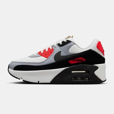 NIKE AIR MAX 90 LV8 女休閒運動鞋-白黑紅-FD4328101