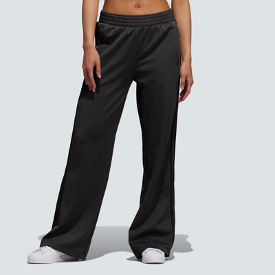 ADIDAS OG WARM UP PANT 三葉草 女運動長褲-灰黑-IJ5226