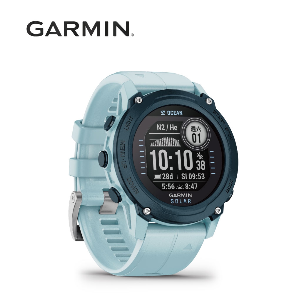 GARMIN Descent G1 Solar Ocean Edition 進階GPS潛水電腦錶  海洋重生版