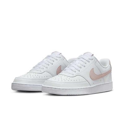 NIKE 休閒鞋 女鞋 運動鞋 W COURT VISION LO NN 白粉 DH3158-109 (3W5576)