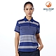 HILLTOP山頂鳥 條紋ZISOFIT POLO衫 女款 藍｜PS14XFJ2ECEW product thumbnail 1