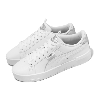 Puma 休閒鞋 Jada Renew Pop-Up Metallics 女鞋 白 銀 小白鞋 皮革 復古 39320402