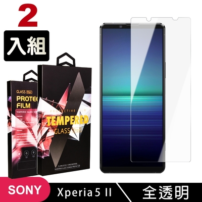 SONY Xperia5II 高品質9D玻璃鋼化膜透明保護貼(2入-Xperia5II保護貼Xperia5II鋼化膜)