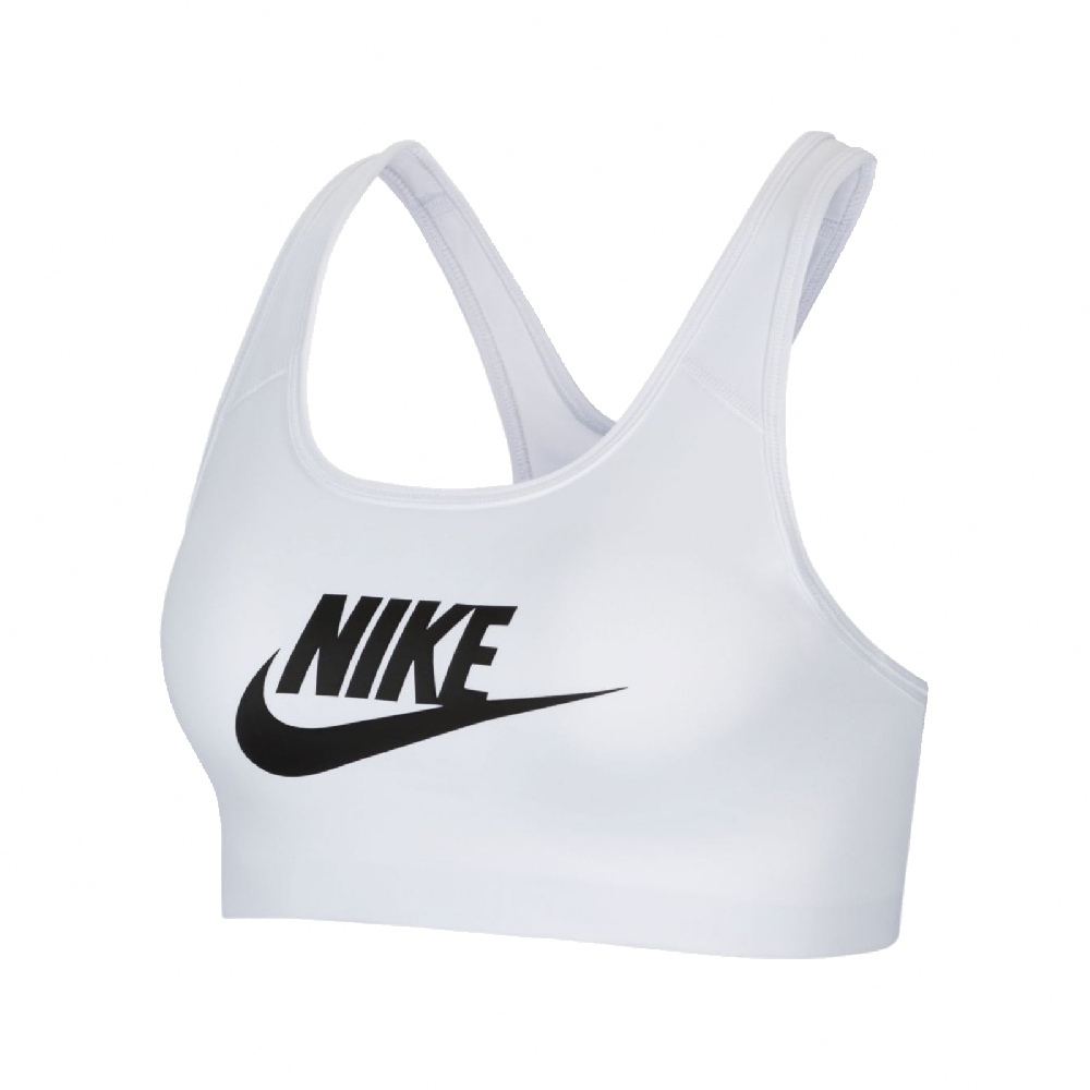 Nike 運動內衣 Feminino Bra 中度支撐 女款 Dri-FIT 自行車 健身 重訓 有氧 白 黑 CN5263-100