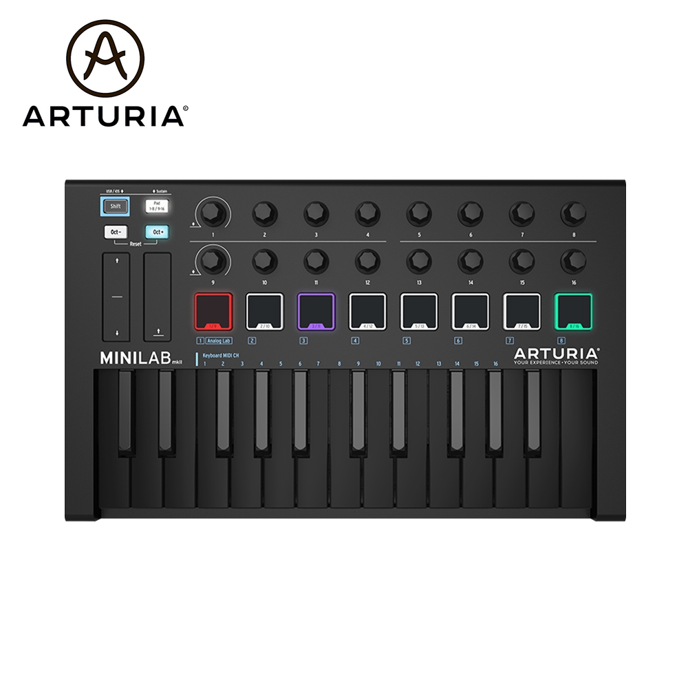 Arturia MiniLab MK2 25鍵 Deep Black 主控鍵盤 全黑限量版