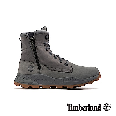 Timberland 男款中灰色磨砂革側拉鏈靴|A2152