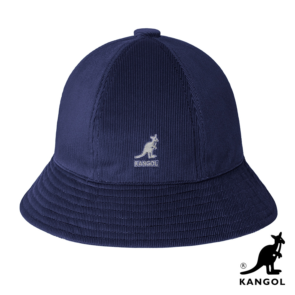 KANGOL-CORD 燈芯絨鐘型帽-深藍色