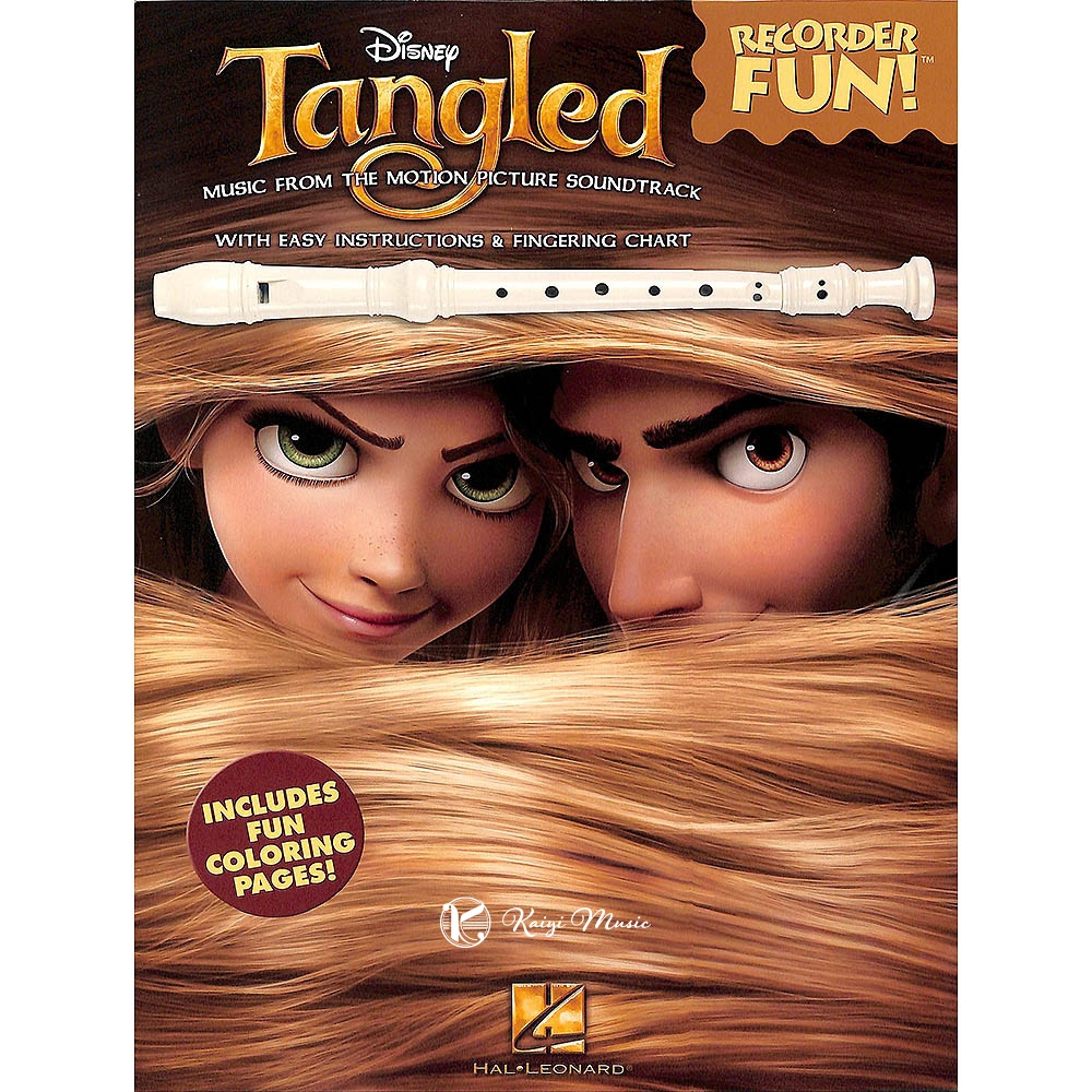 迪士尼魔髮奇緣直笛譜Disney Tangled  Recorder Fun! with Easy Instructions & Fingering Chart