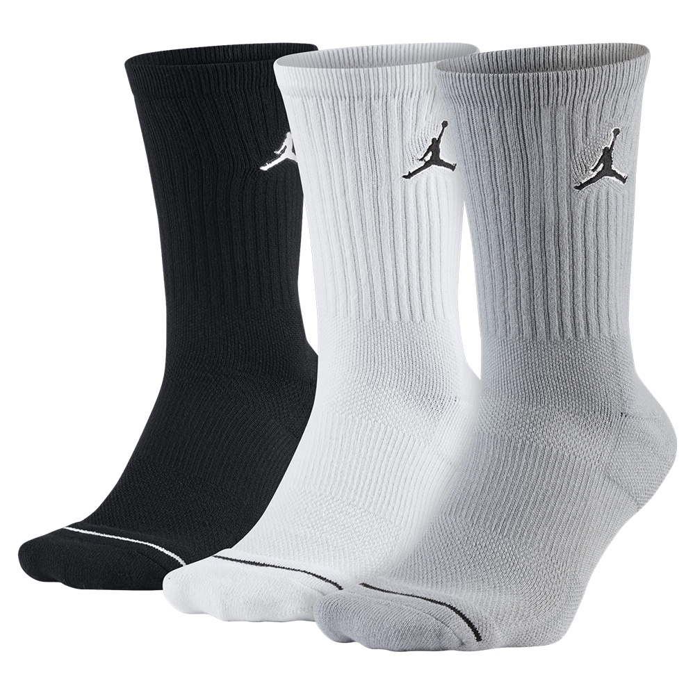 Nike JORDAN EVERYDAY MAX 運動襪(3雙)-黑白灰-SX5545019