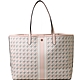 TORY BURCH GEO LOGO TOTE 釦式塗層帆布托特包-粉紅 product thumbnail 1