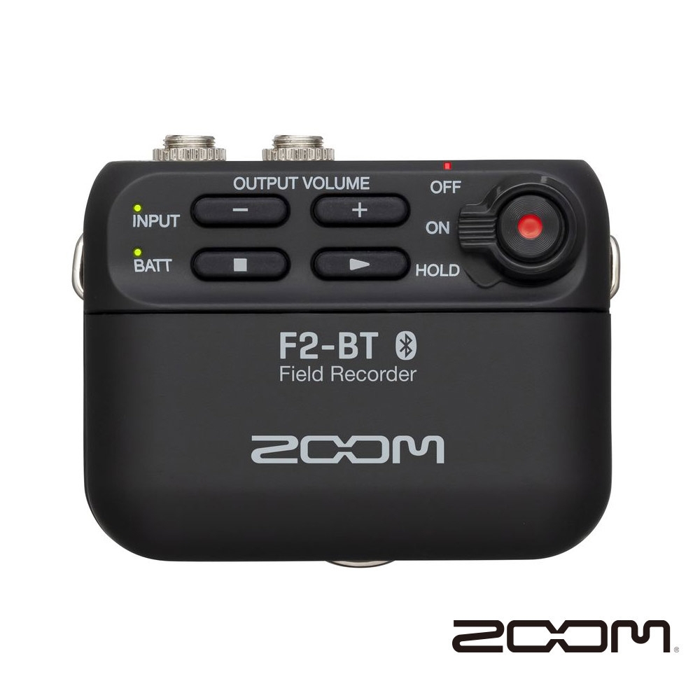 ZOOM F2-BT 微型錄音機 + 領夾麥克風組 黑色 / 藍芽版 公司貨