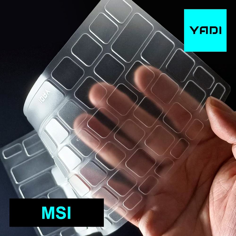 YADI MSI PS63 Modern 8SC 系列專用TPU鍵盤保護膜 高透光 抗菌 防水