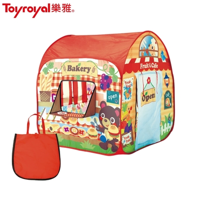 日本(樂雅 Toyroyal)兒童帳篷+手提袋/我的迷你商店屋